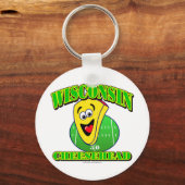 チーズヘッド漫画 キーホルダー (正面)