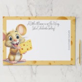 チーズベビーシャワーの小さなマウス ペーパーパッド (インサイチュ)