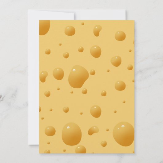 チーズベビーシャワーの小さなマウス 招待状 (裏面)