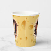 チーズベビーシャワーの小さなマウス 紙コップ (右)