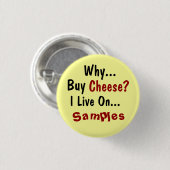 チーズボタン 缶バッジ (正面&裏面)