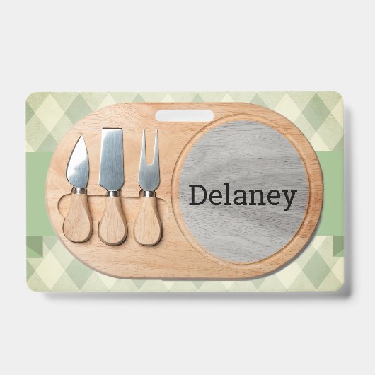 チーズボードのカスタムのCharcuterie バッジ (正面)