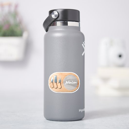 チーズボードカスタムシャルキュテパーソナライズされたリー シール (HydroFlask)