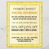 チーズボードデザイン、チーズ専門店の広告 チラシ (正面)