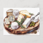 チーズボード、接写 ポストカード (正面)