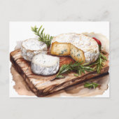 チーズボード、接写 ポストカード (正面)