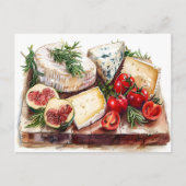 チーズボード、接写 ポストカード (正面)