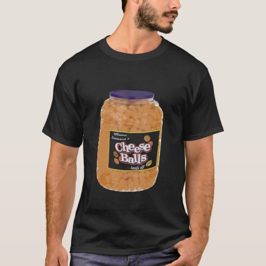チーズボールファンアートパロディ Tシャツ (正面)