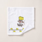 チーズマウスのバスルーム用タオルセット バスタオルセット (ウォッシュタオル)