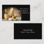 チーズマネージャーの店販売法の食糧風味がよいフランス語 名刺 (正面/裏面)