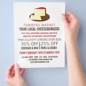 チーズモンガーのボード上のチ広告ーズ チラシ (手)