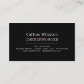 チーズモンガー乳牛 名刺 (裏面)