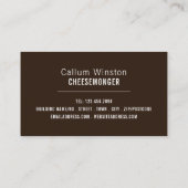 チーズモンガー、チーズオンボード 名刺 (裏面)