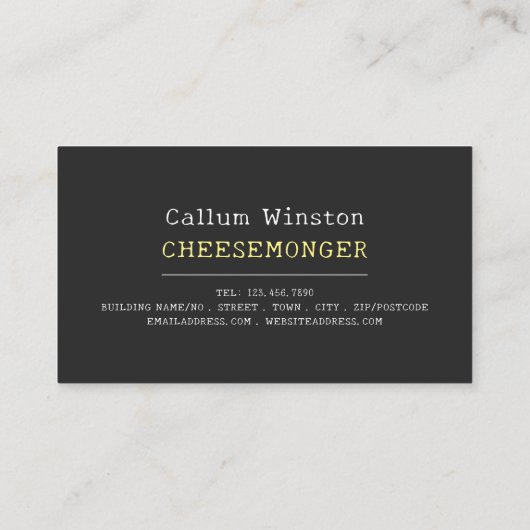 チーズモンガー 名刺 (裏面)