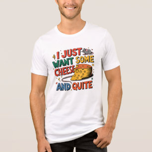 チーズラッおもしろいト トライブレンドTシャツ