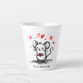 チーズラブマウス カフェラテマグ (正面)