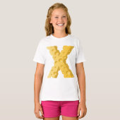 チーズレターXタイポグラフィ Tシャツ (正面フル)