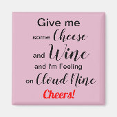 チーズワユーモアのあるイン マグネット (正面)