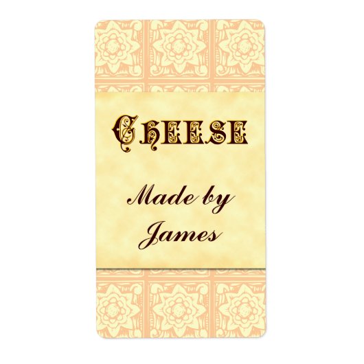 チーズヴィンテージアートカスタムラベル ラベル (正面)