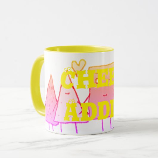 チーズ中毒 マグカップ (正面左)