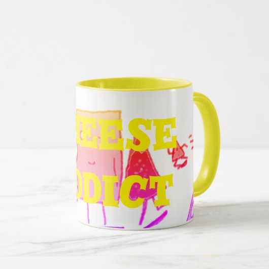 チーズ中毒 マグカップ (正面右)