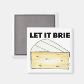 チーズ乳製品のキッチンマグネットをブリイさせなさい マグネット (正面/裏面)