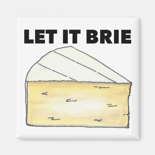 チーズ乳製品のキッチンマグネットをブリイさせなさい マグネット (正面)