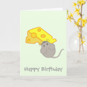 チーズ入りマウス カード (黄色い花)