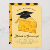 チーズ卒業パーティチーシおもしろいー 招待状 (正面/裏面)