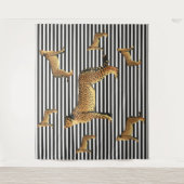 チーズ及びストライプ タペストリー (正面)