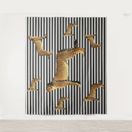 チーズ及びストライプ タペストリー