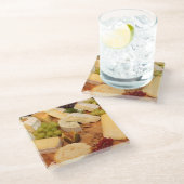 チーズ及び多く! ガラスコースター (アングル)