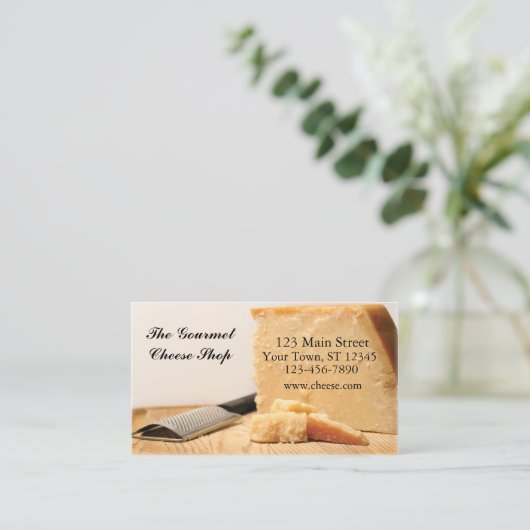 チーズ名刺 名刺 (スタンド正面)