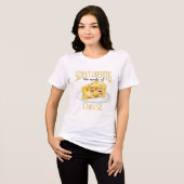 チーズ大好きバカ トライブレンドTシャツ (正面全面)