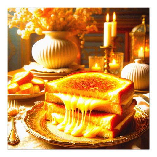 チーズ天国：究極の心地よい食品 フォトプリント            (正面)