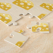 チーズ好きスイス·エムメンタル·イエローフード愛好家 ジグソーパズル (側面)