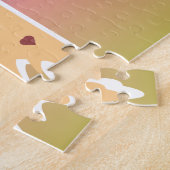 チーズ好きピザグラデグラデーションーションカラフル ジグソーパズル (側面)