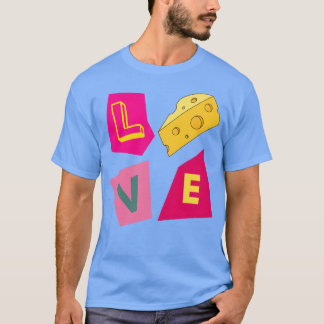 チーズ好き女子 Tシャツ