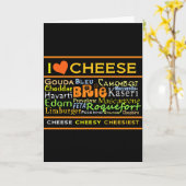 チーズ好き カード (黄色い花)