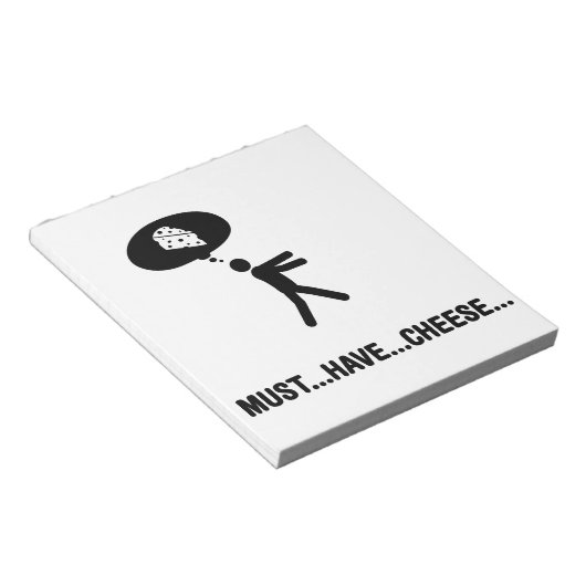 チーズ好き ノートパッド (アングル)
