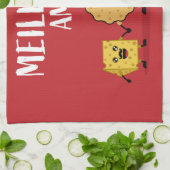 チーズ好フランスのき キッチンタオル (折り畳み)