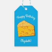 チーズ子供の誕生日パーティー ギフトタグ (正面)