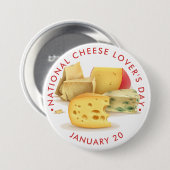 チーズ愛好家の日 缶バッジ (正面&裏面)