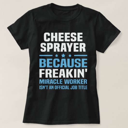 チーズ散布機 Tシャツ (デザイン正面)