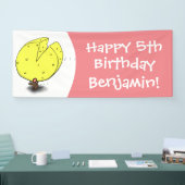 チーズ漫画の誕生日を持つ可愛いマウス 横断幕 (トレードショー)