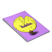 チーズ漫画イラストレーション付き可愛いマウス ノートブック (右側)