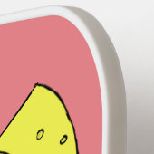 チーズ漫画イラストレーション付き可愛いマウス ピックルボールラケット (左詳細)