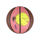 チーズ漫画イラストレーション付き可愛いマウス ミニバスケットボール (縦)