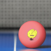 チーズ漫画イラストレーション付き可愛いマウス 卓球ボール (ネット)