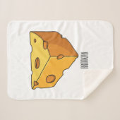 チーズ漫画イラストレーション シェルパブランケット (正面(横))